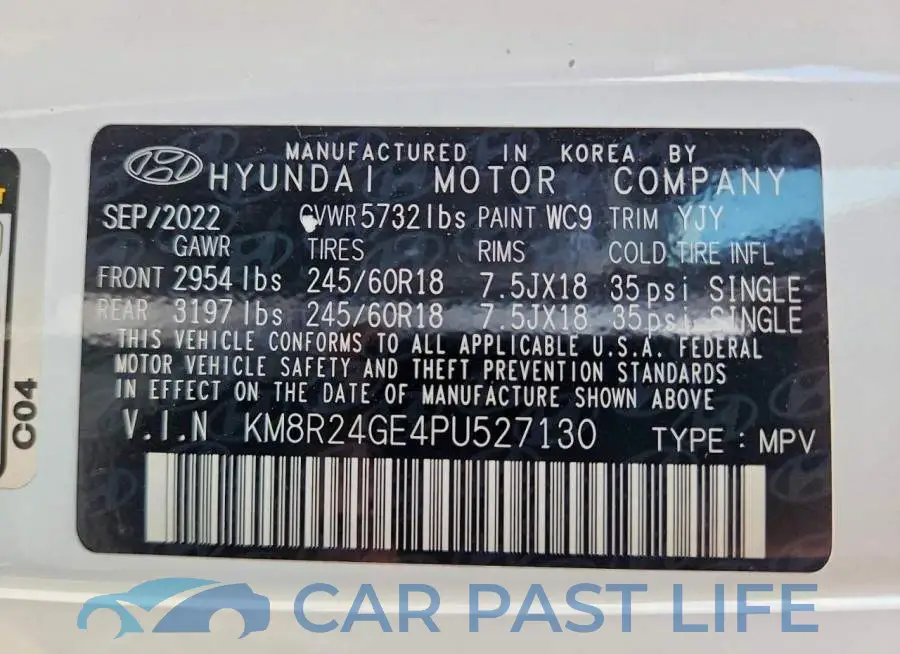 KM8R24GE4PU527130# 13