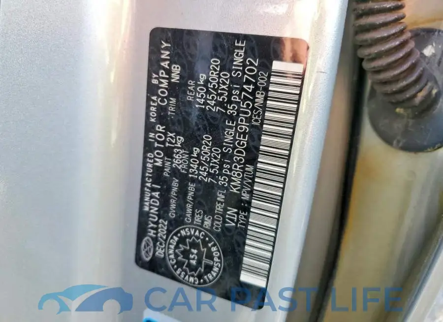 KM8R3DGE9PU574702# 13