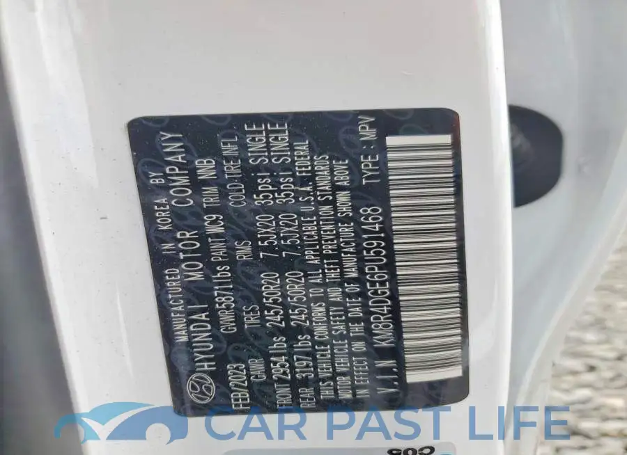 KM8R4DGE6PU591468# 13