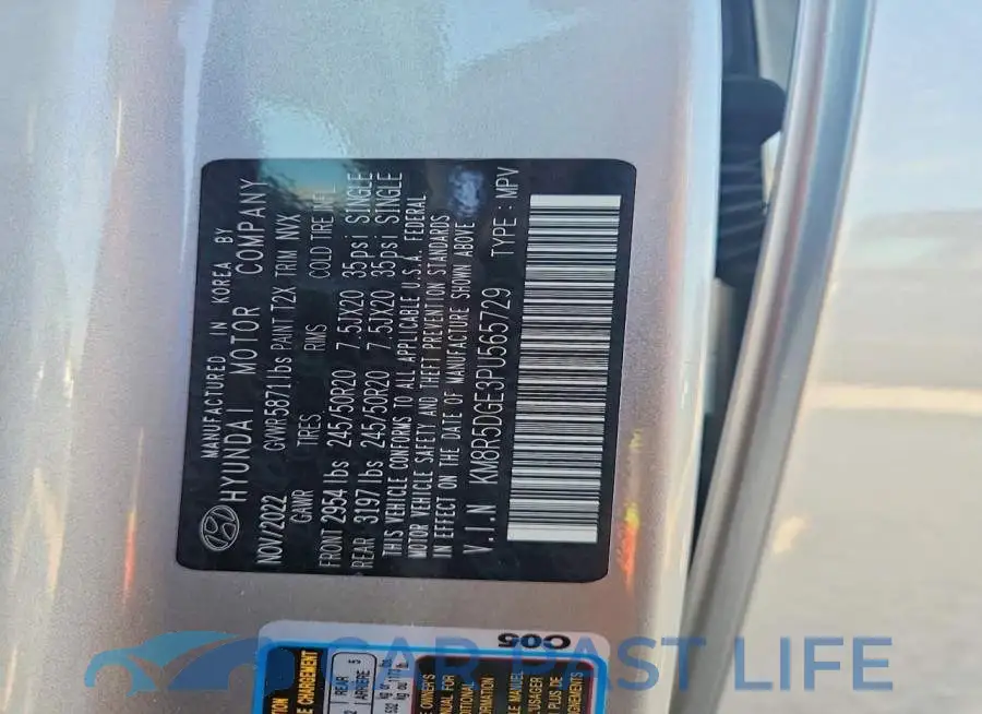 KM8R5DGE3PU565729# 14