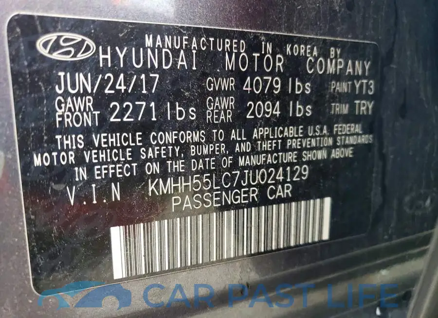 KMHH55LC7JU024129# 12