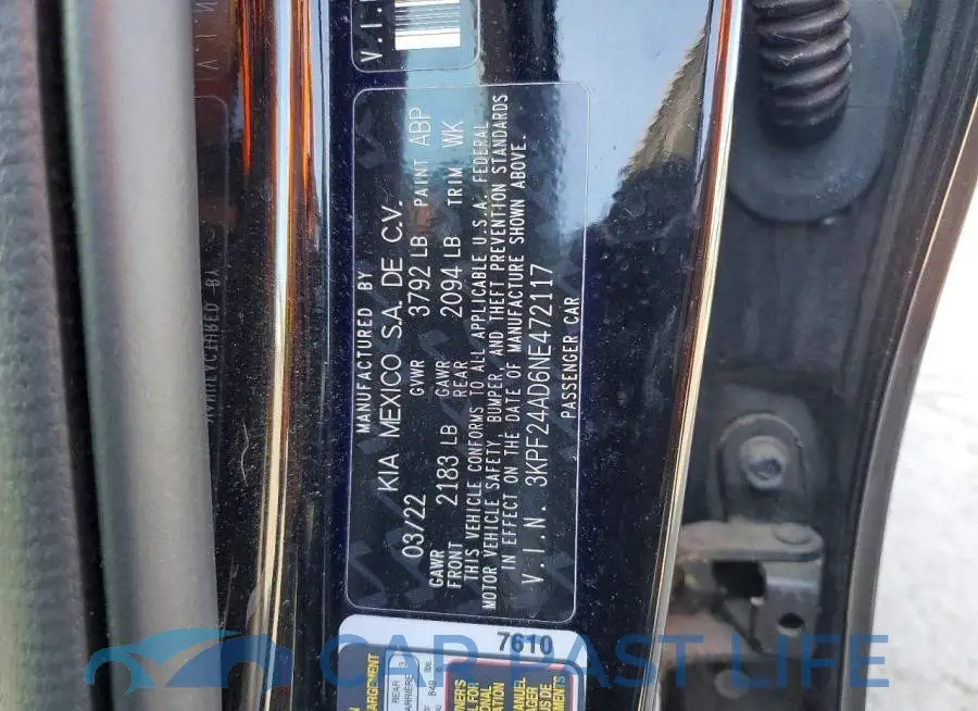 3KPF24AD6NE472117# 12