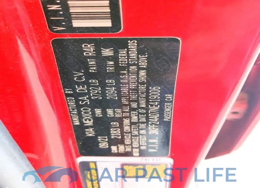 3KPF24AD7NE419006# 12