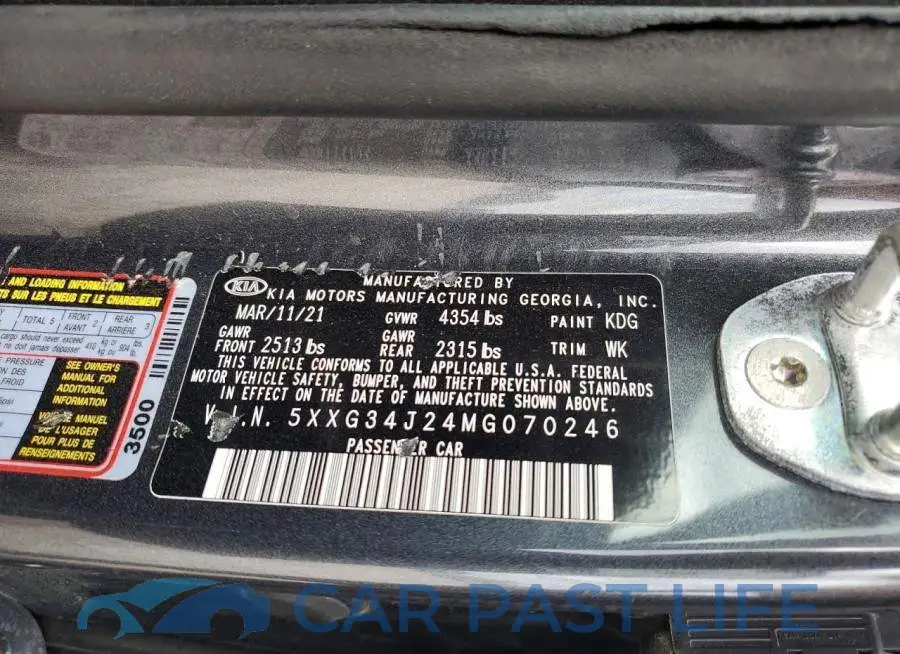 5XXG34J24MG070246# 12