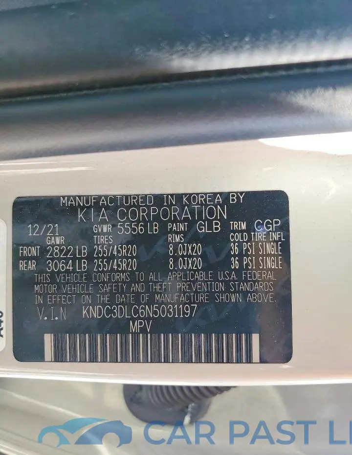 KNDC3DLC6N5031197# 13