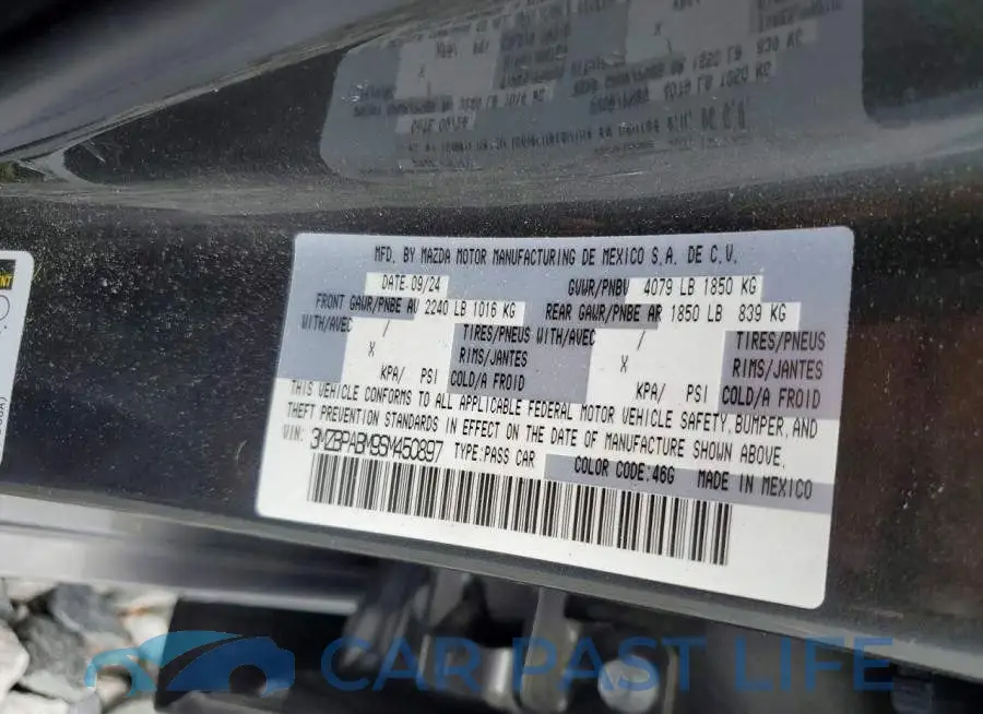 3MZBPABM9SM450897# 12