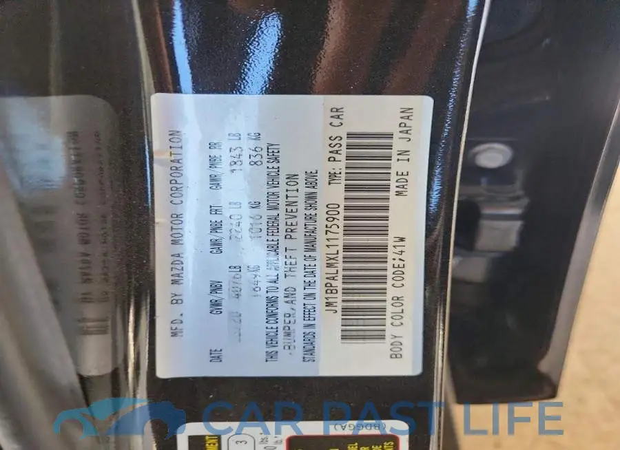 JM1BPALMXL1175900# 13