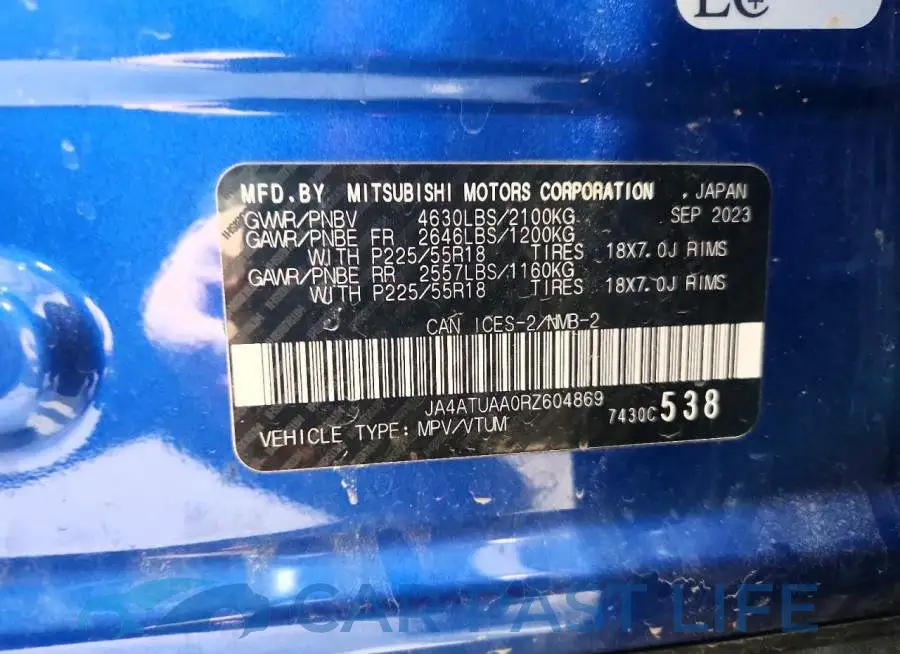 JA4ATUAA0RZ604869# 14