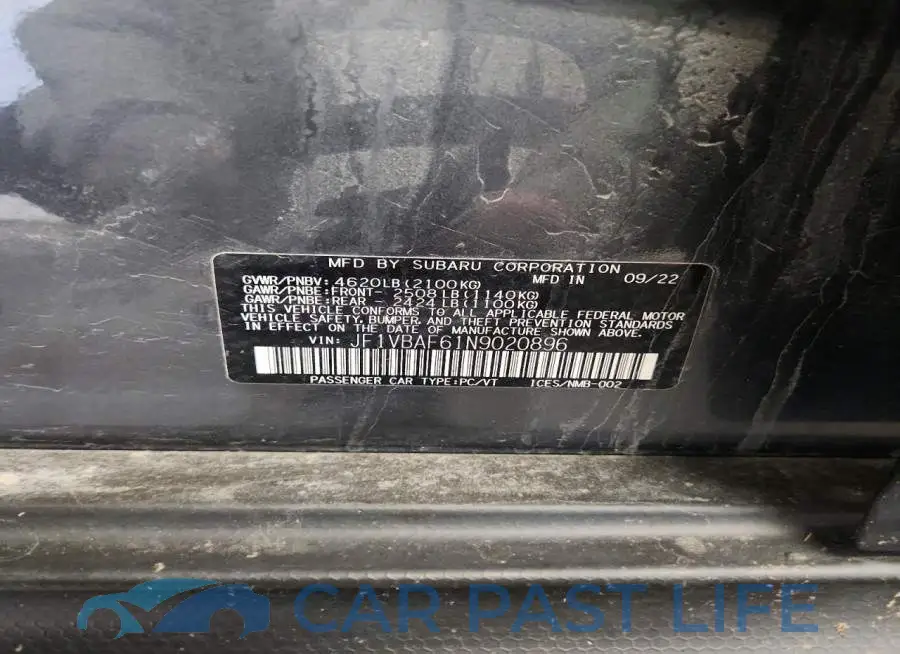 JF1VBAF61N9020896# 12