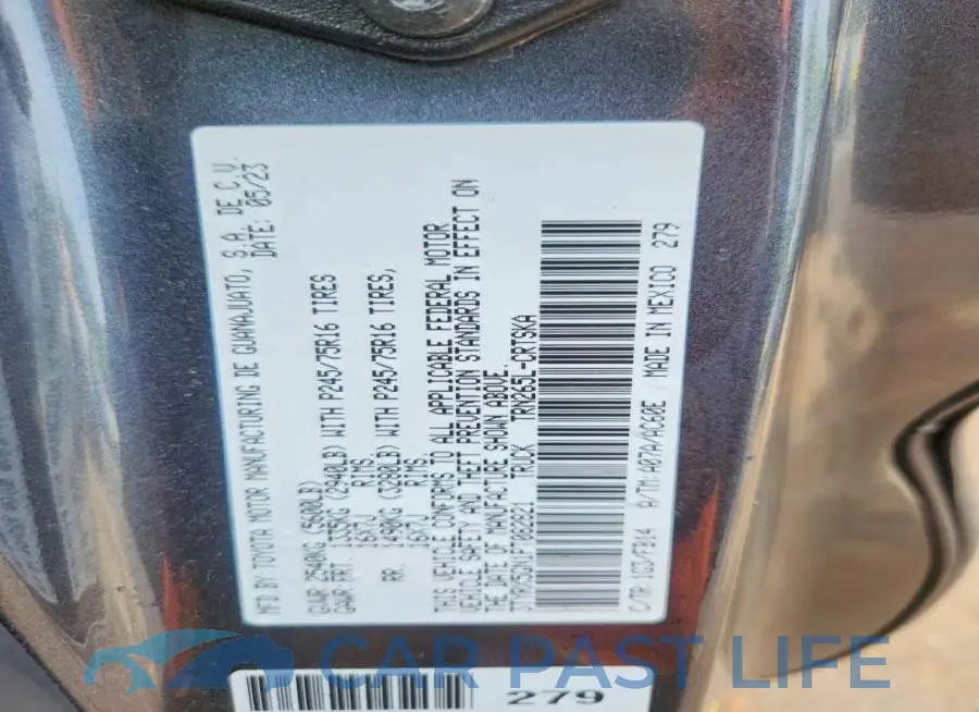 3TYRX5GN1PT082821# 12