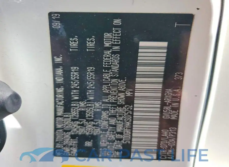 5TDDGRFH4KS075752# 13