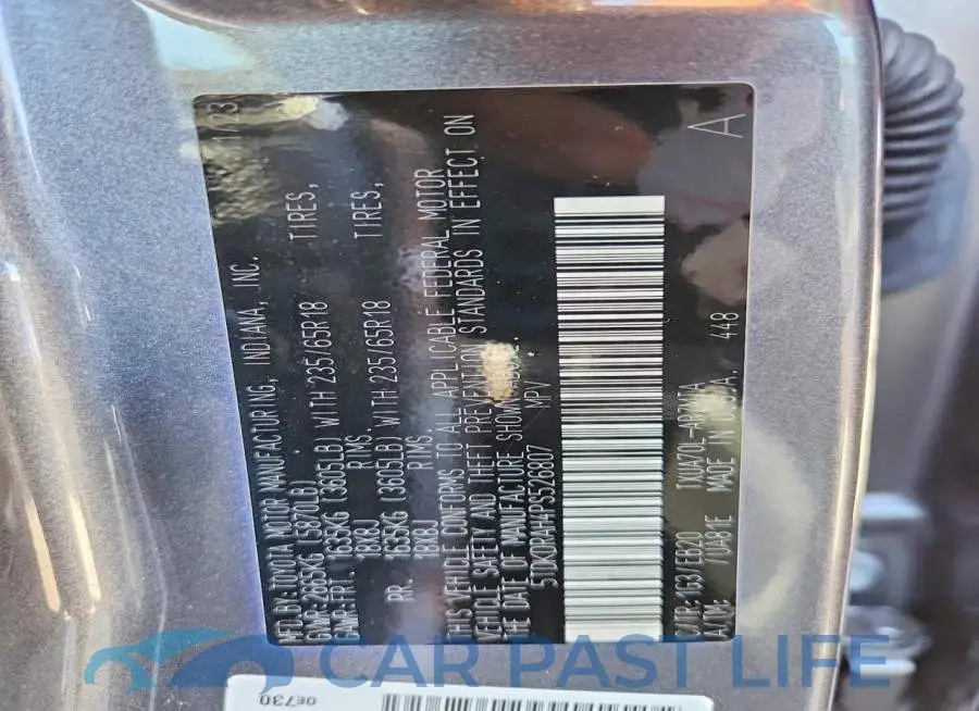 5TDKDRAH4PS526807# 13