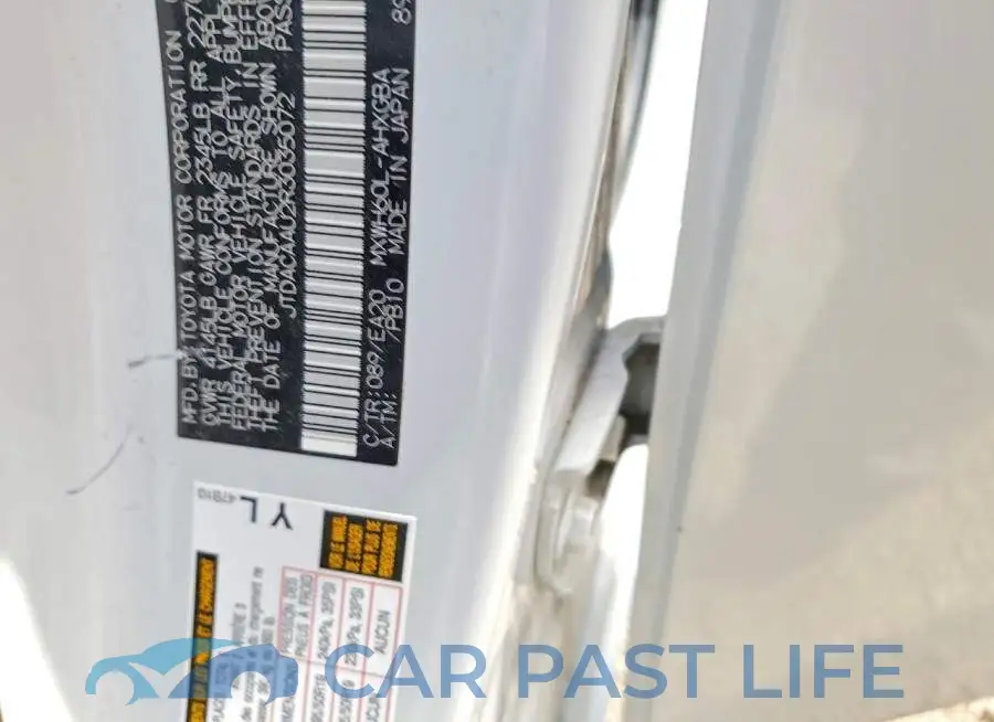 JTDACAAU2R3035072# 12