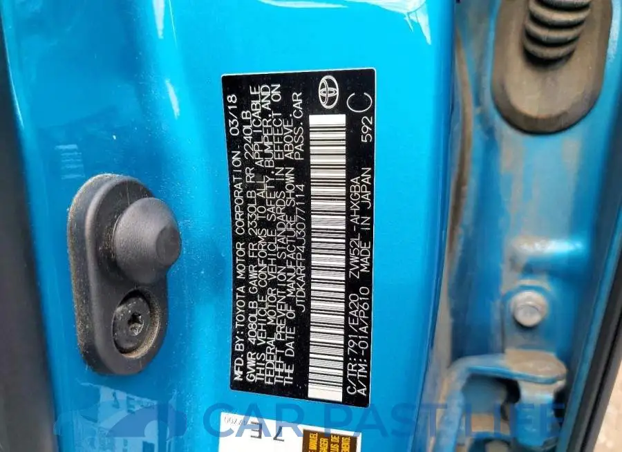 JTDKARFP4J3077114# 12