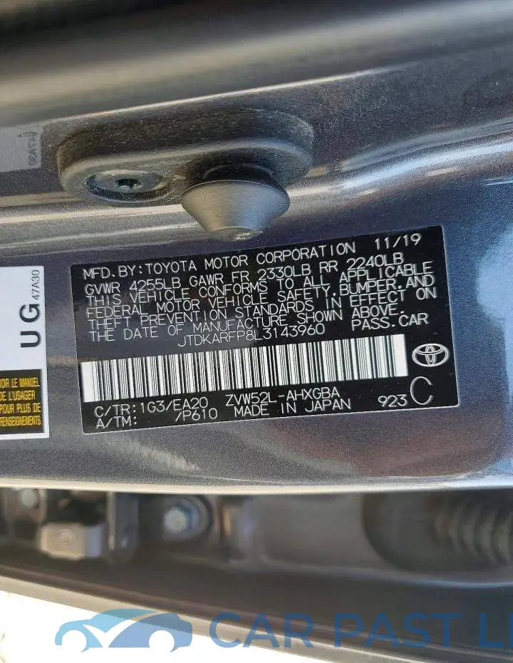 JTDKARFP8L3143960# 12
