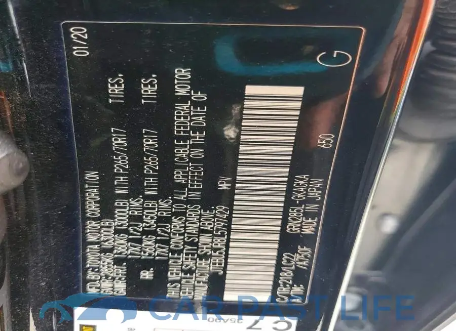 JTEBU5JR8L5797429# 14