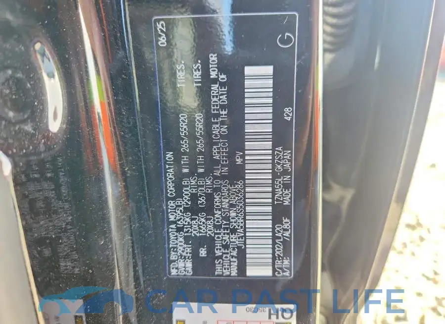 JTEVA5BR6S5036286# 13