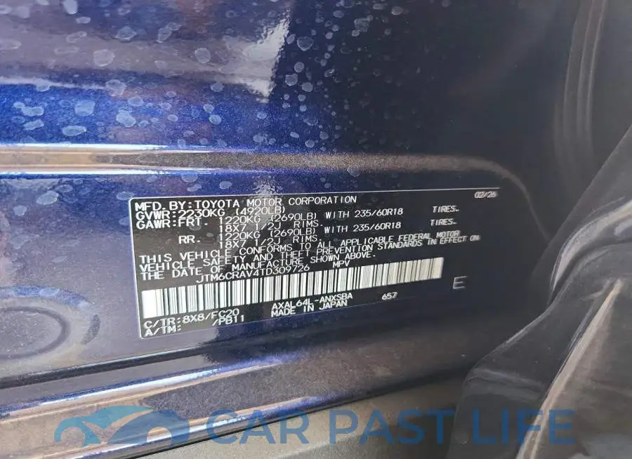 JTM6CRAV4TD309726# 14