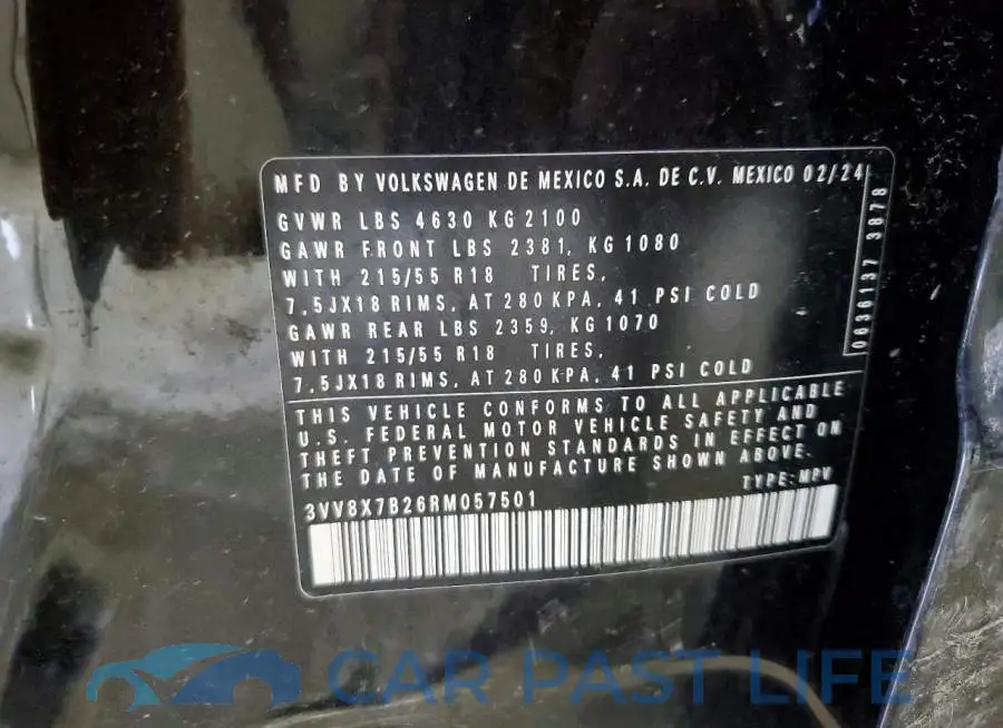 3VV8X7B26RM057501# 13