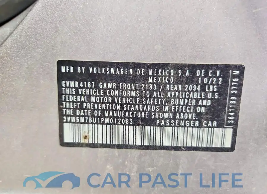 3VW5M7BU1PM012083# 12