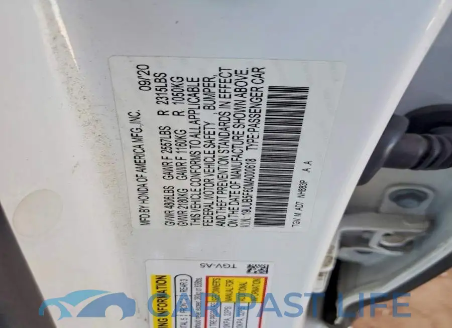 19UUB5F60MA000618# 13