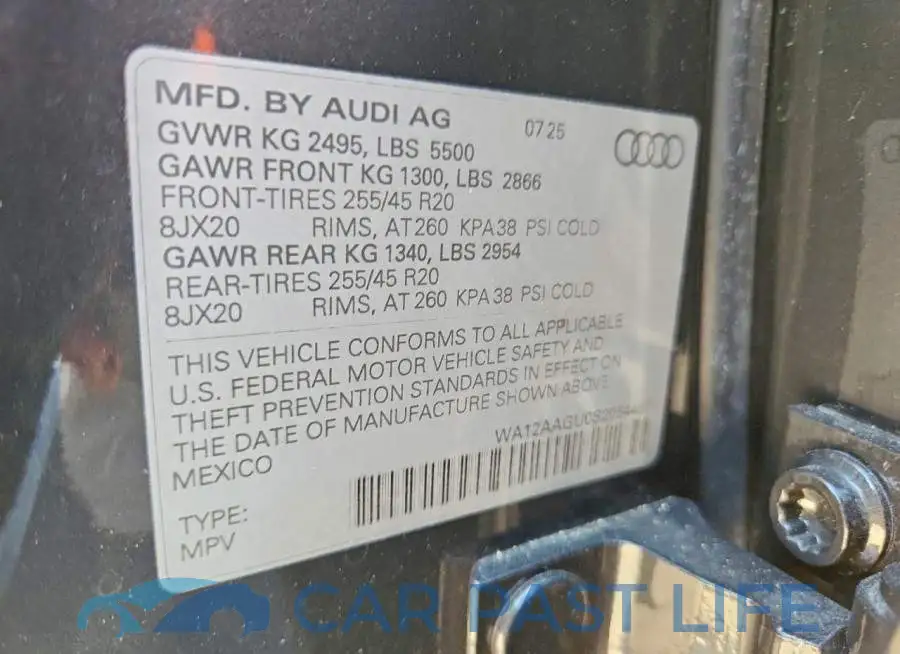 WA12AAGU0S2054467# 13