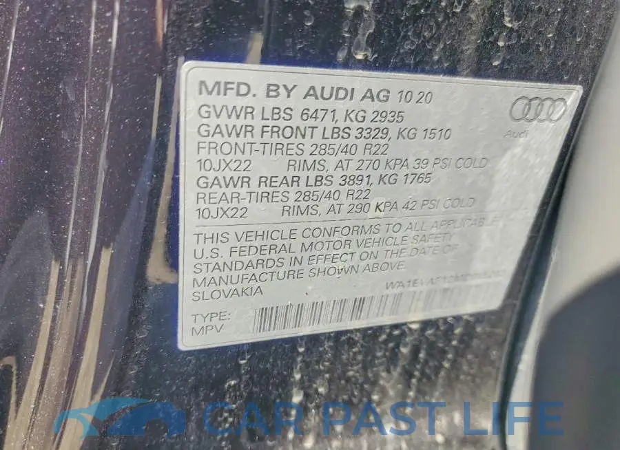 WA1EVAF12MD015282# 13