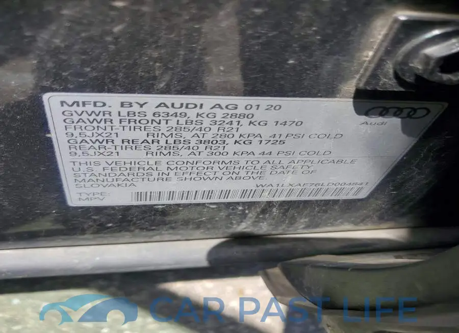WA1LXAF76LD004841# 13