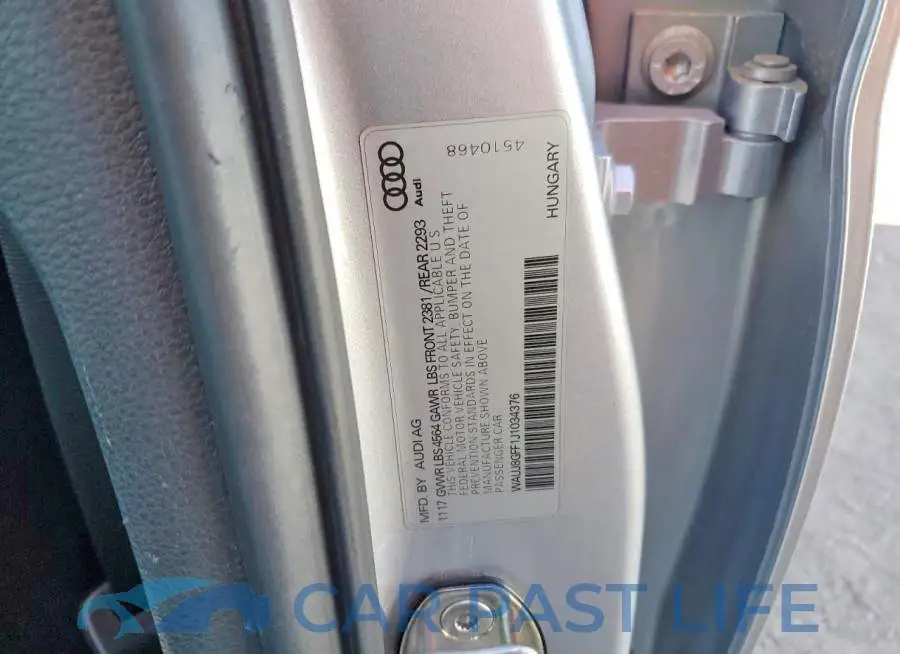 WAUJ8GFF1J1034376# 12