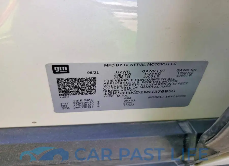 1GKS1BKD1MR376956# 13