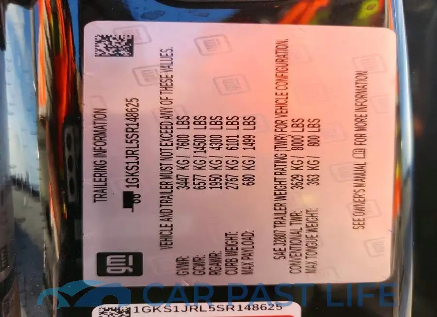 1GKS1JRL5SR148625# 13