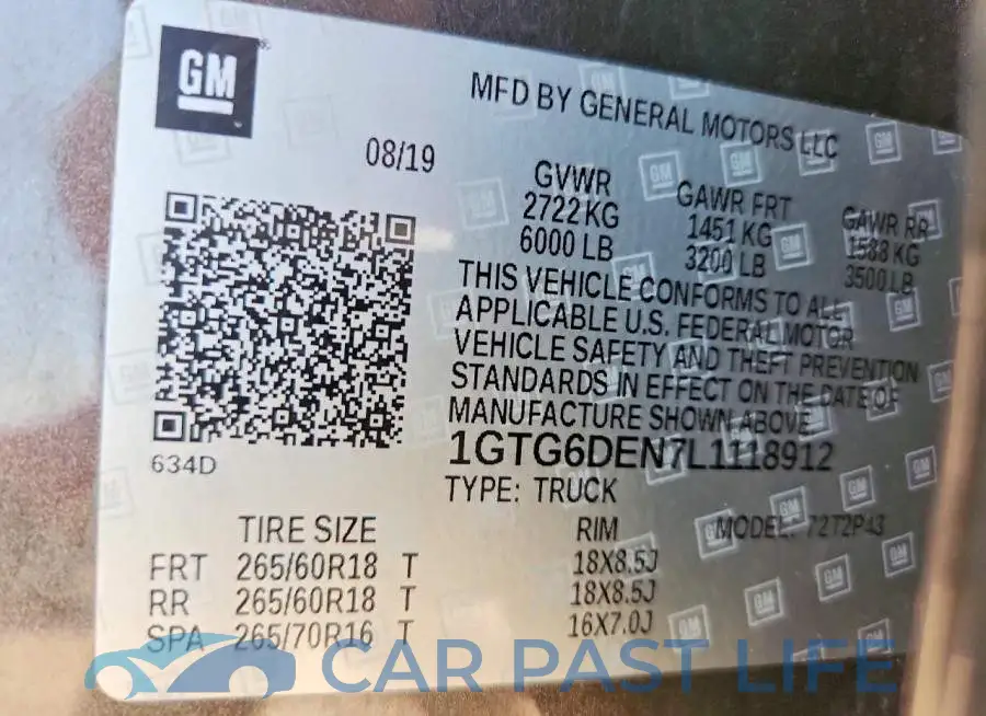 1GTG6DEN7L1118912# 13