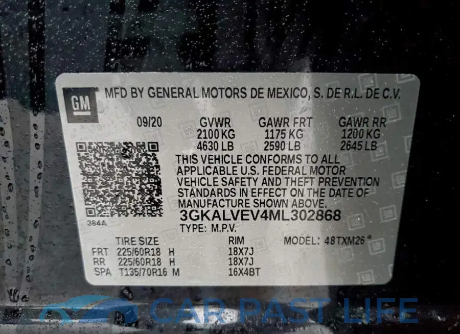 3GKALVEV4ML302868# 14