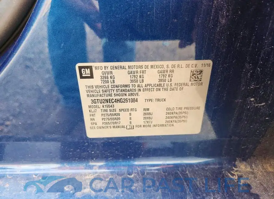 3GTU2NEC4HG261084# 12