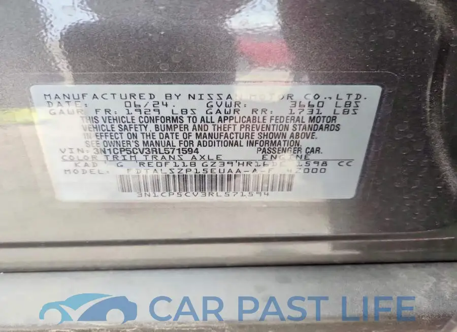 3N1CP5CV3RL571594# 13