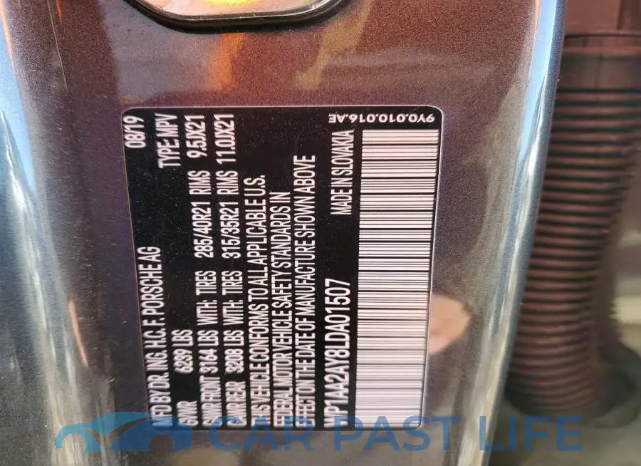 WP1AA2AY8LDA01507# 13