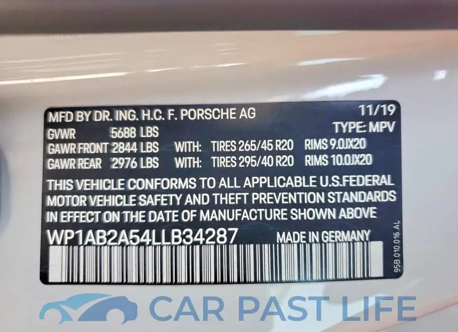 WP1AB2A54LLB34287# 14