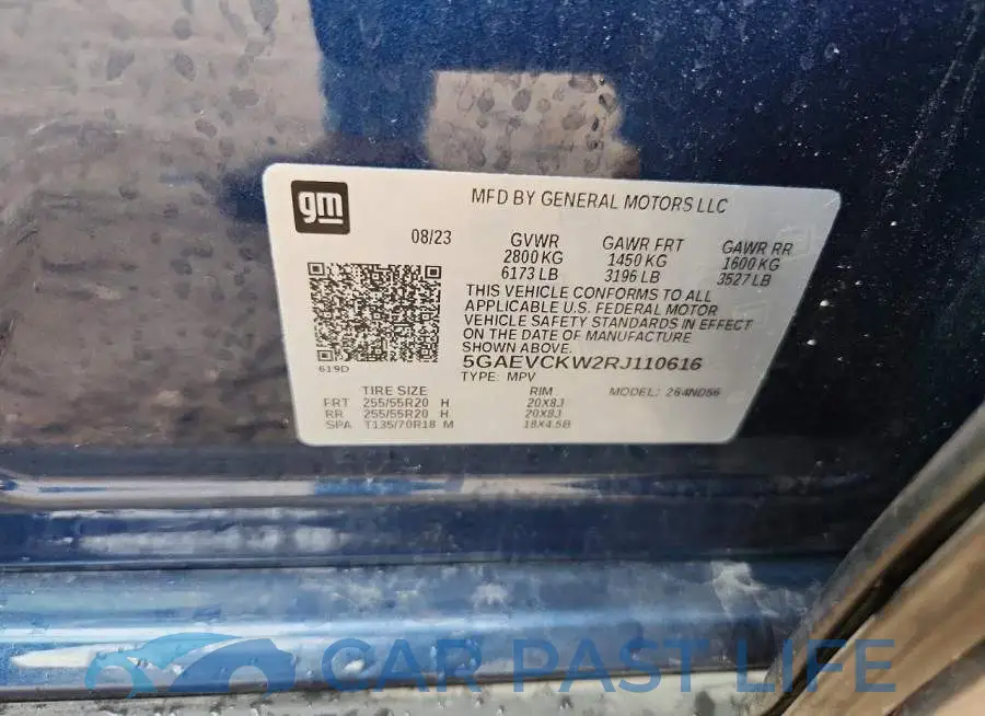 5GAEVCKW2RJ110616# 14