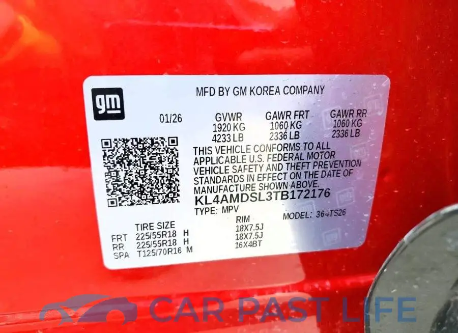 KL4AMDSL3TB172176# 13