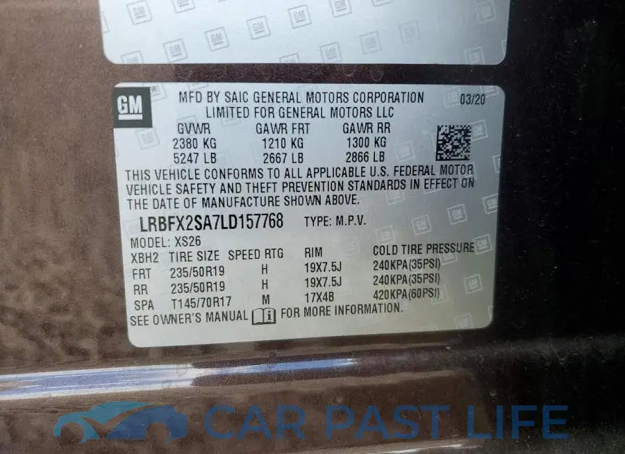 LRBFX2SA7LD157768# 14