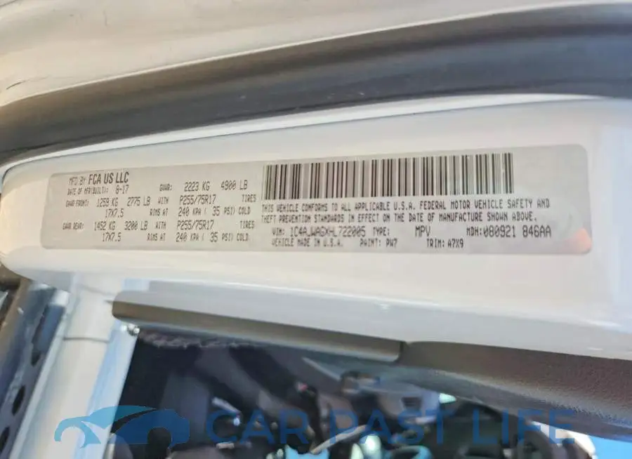 1C4AJWAGXHL722005# 12