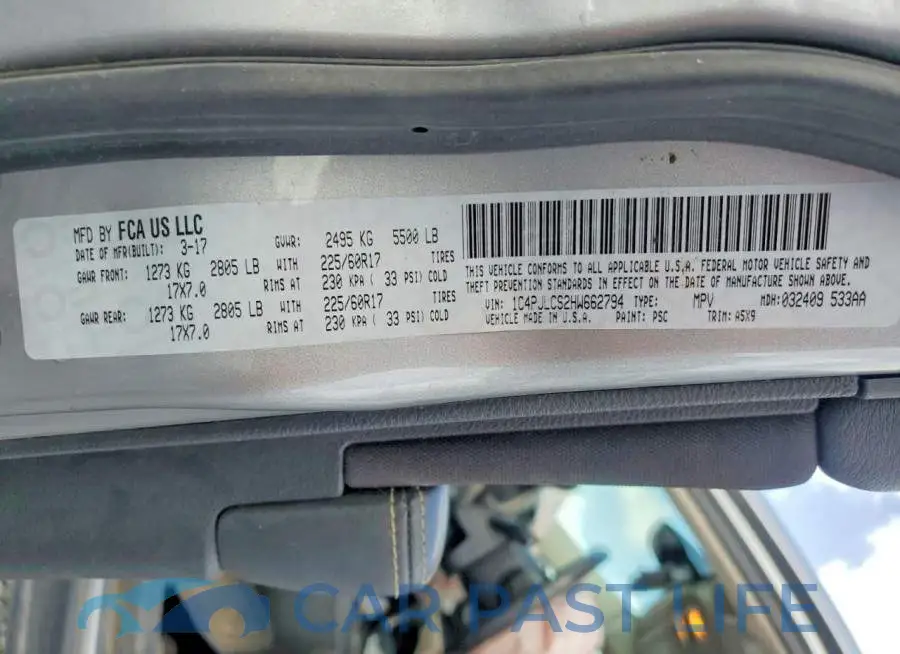 1C4PJLCS2HW662794# 14