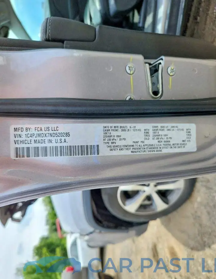 1C4PJMDX7ND520285# 13