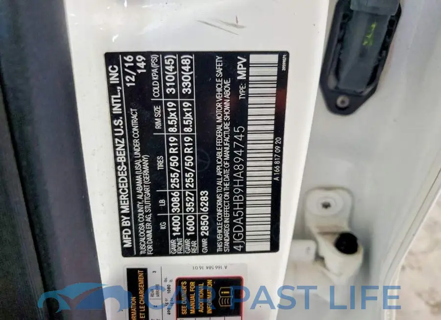 4JGDA5HB9HA894745# 13