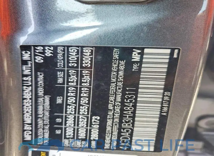 4JGDA5JB3HA845311# 13