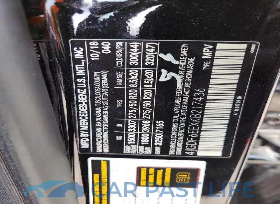 4JGDF6EEXKB217436# 12