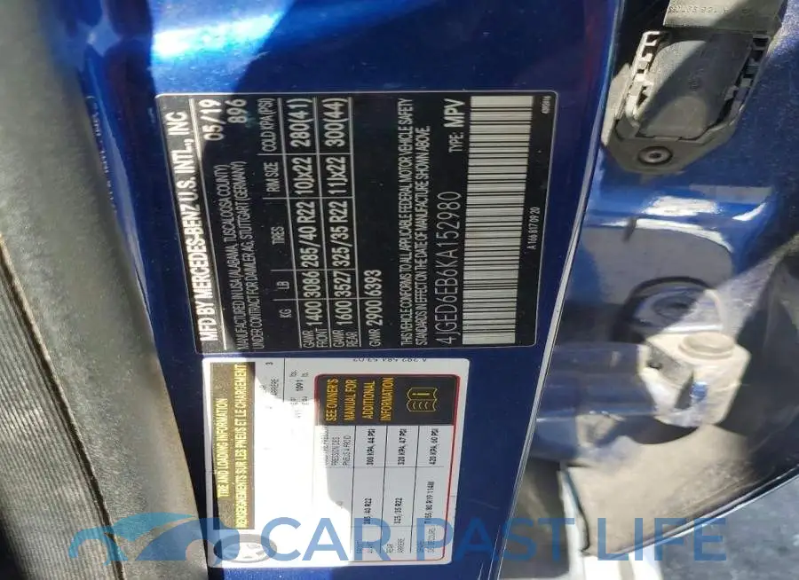 4JGED6EB6KA152980# 13