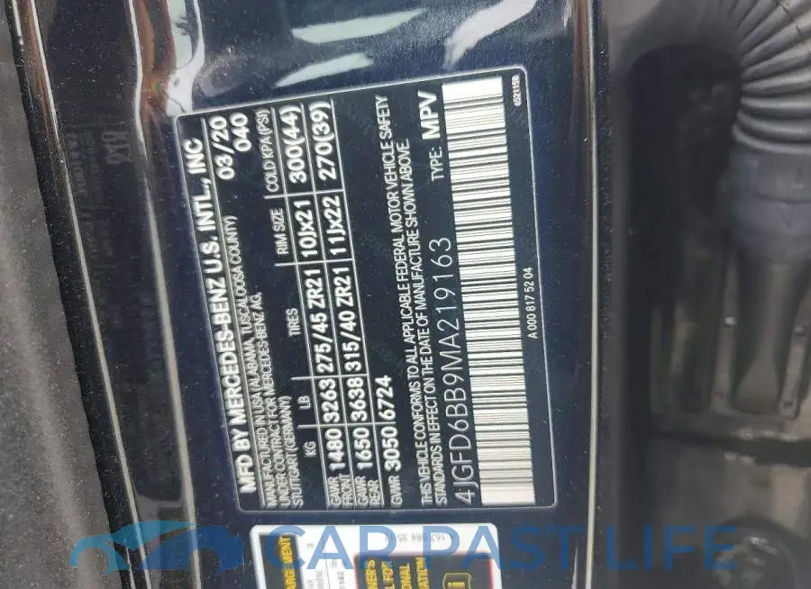 4JGFD6BB9MA219163# 13