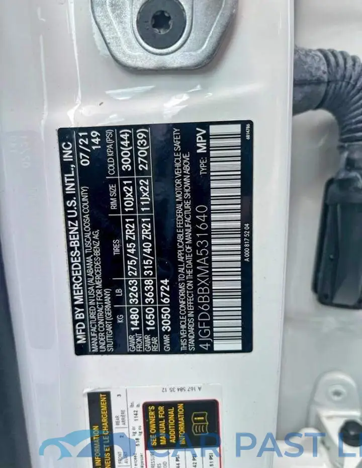 4JGFD6BBXMA531640# 13