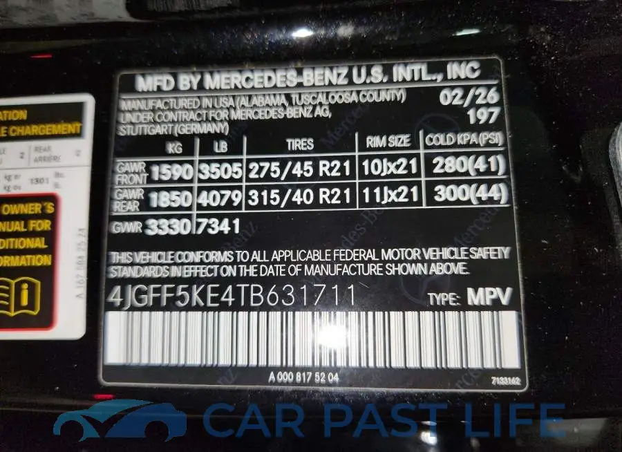 4JGFF5KE4TB631711# 13